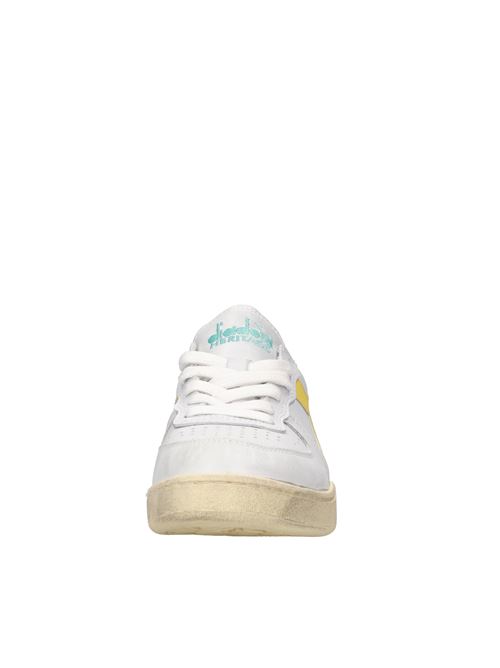 Leather sneakers DIADORA HERITAGE | MI BASKET LOW USEDBIANCO-GIALLO-VERDE
